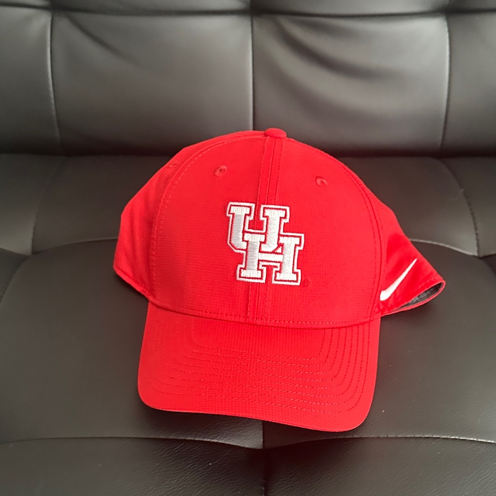 Houston Nike Red Cap with White Logo